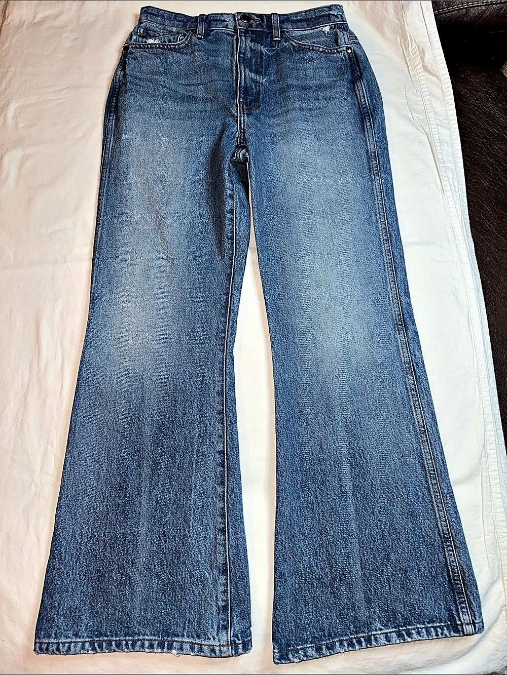 KHAITE Gabbie  Wide Leg Jeans Size 28